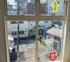 内窓プラスト設置前